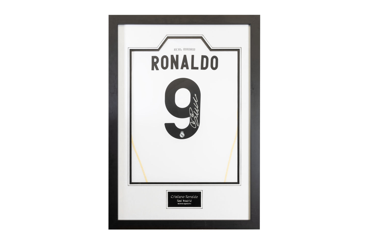 Cristiano Ronaldo Signed Real Madrid Shirt "Number 9"