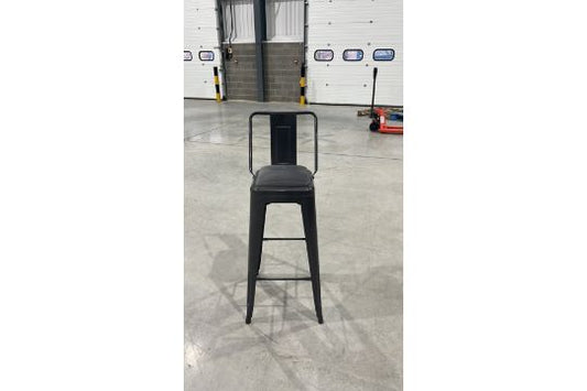 Charcoal Metal Bar Stool