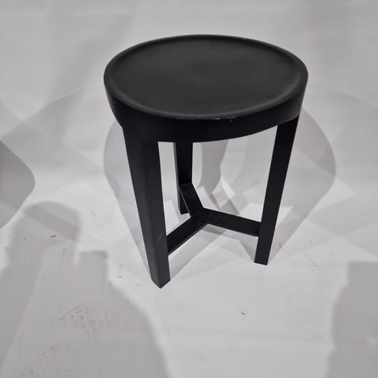 Black Wooden Stool