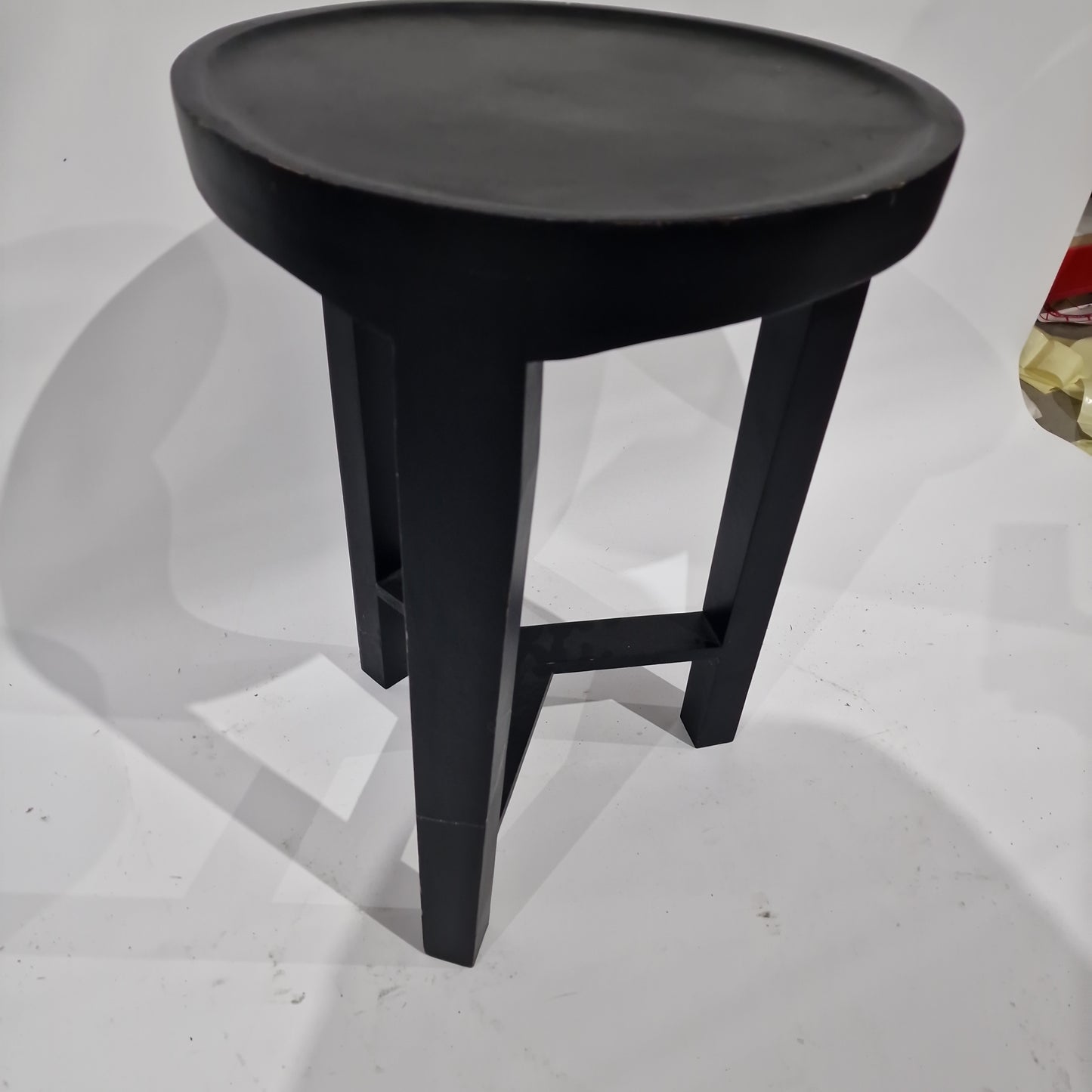 Black Wooden Stool