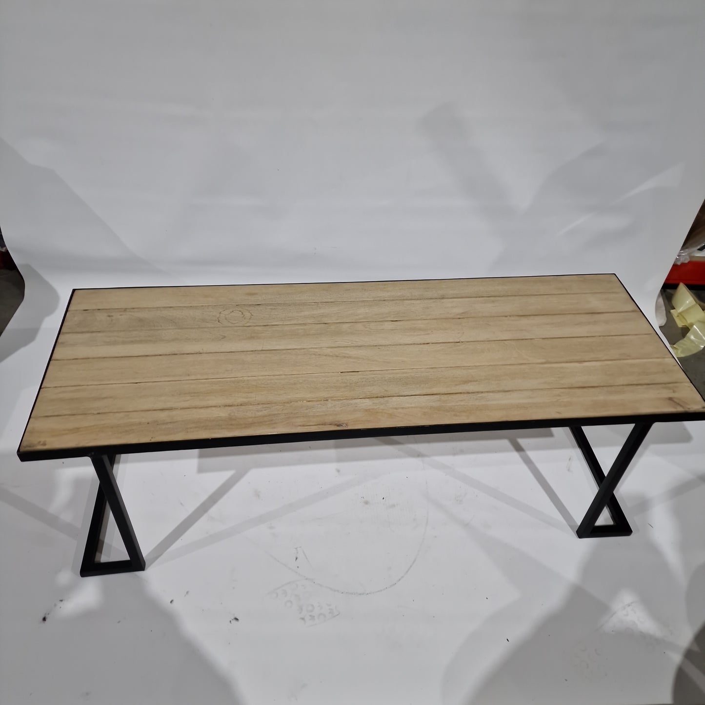 Wooden Metal Frame Table