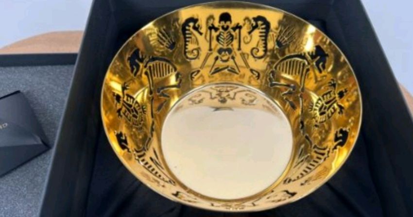 Ghidini 1961 Perished Medium Bowl Polished Gold