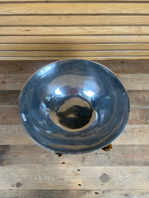 Nima Oberoi Feather Pedestal Decorative Bowl